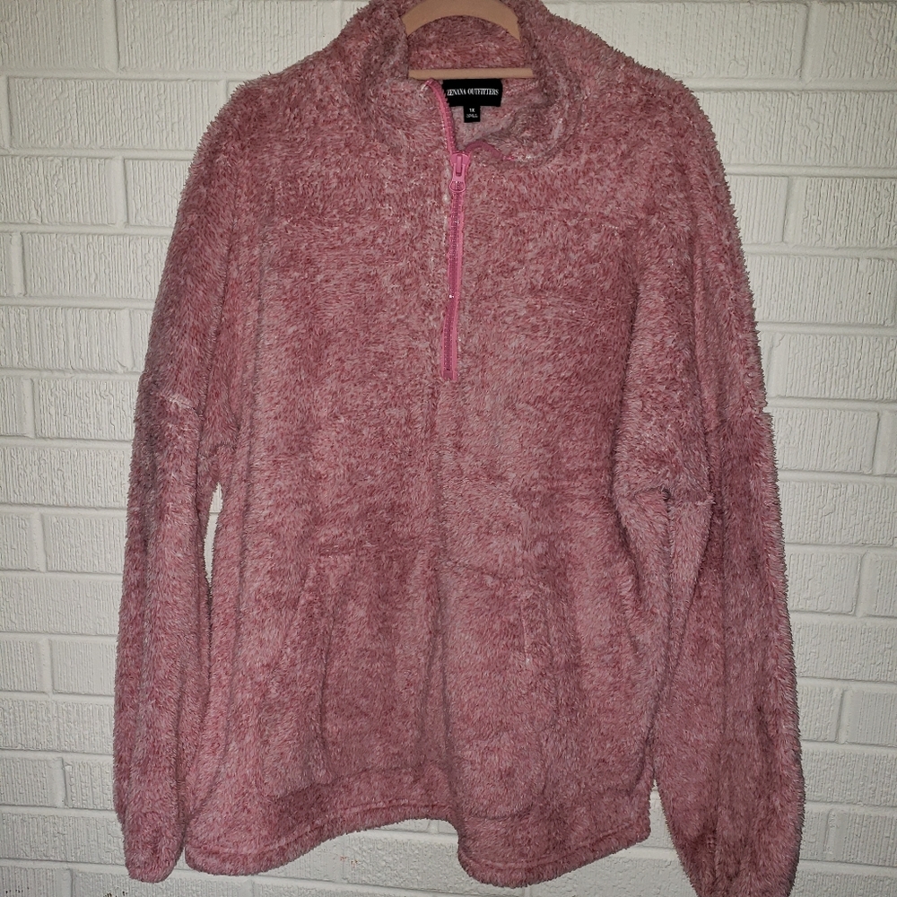 Sherpa pullover jacket